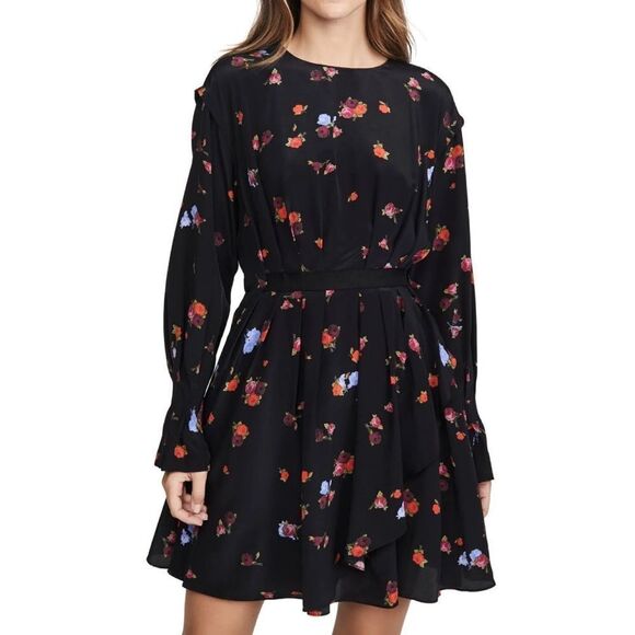 Jason Wu Silk Long Sleeve Mini Dress 4 - Picture 1 of 10